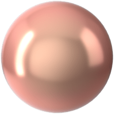 Crystal Round Pearl - CRYSTAL ROSE PEACH PEARL
