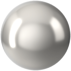 Crystal Round Pearl -  CRYSTAL LIGHT GREY PEARL