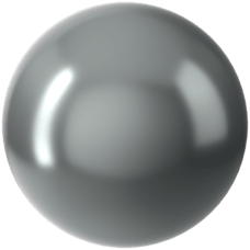Crystal Round Pearl - CRYSTAL DARK GREY PEARL