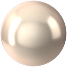 Crystal Round Pearl - CRYSTAL CREAMROSE PEARL