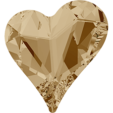 Sweet Heart Fancy Stone -  CRYSTAL GOLDEN SHADOW