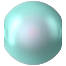 Crystal Round Pearl - CRYSTAL IRID LT TURQUOISE PR