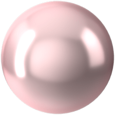 Crystal Round Pearl - CRYSTAL ROSALINE PEARL