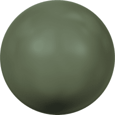 Crystal Round Pearl - CRYSTAL DARK GREEN PEARL