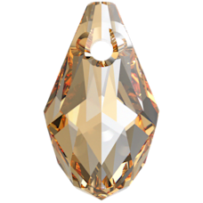 Small Briolette -  CRYSTAL GOLDEN SHADOW