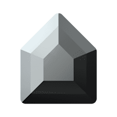 2775 - Jet Hematite Unfoiled