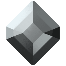 2777 - Jet Hematite Unfoiled