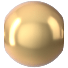 Swarovski  CRYSTAL GOLD PEARL 5810