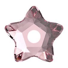 Star Flower Sew On Stone - LIGHT ROSE F