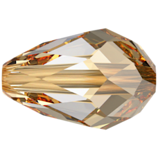 Drop Bead - CRYSTAL GOLDEN SHADOW