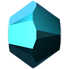 Swarovski Jet Aurore Boreale 2x 5328