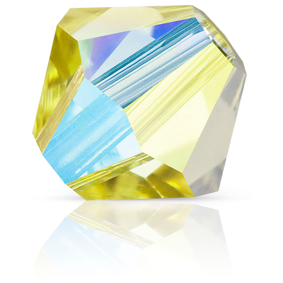 Preciosa Rondelle Beads - Acid Yellow AB 2x