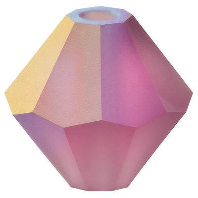 Preciosa Rondelle Beads - Amethyst Matte AB