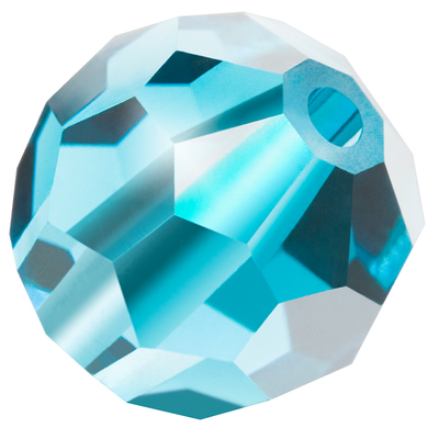 Preciosa Round Beads - Aqua Bohemica