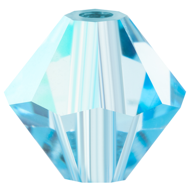 Preciosa Rondelle Beads - Aquamarine AB