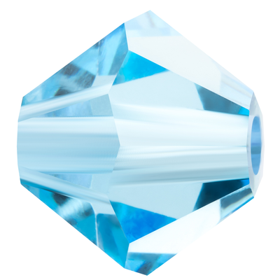 Preciosa Rondelle Beads - Aquamarine