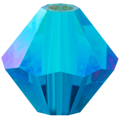 Preciosa Rondelle Beads - Capri Blue AB 2x