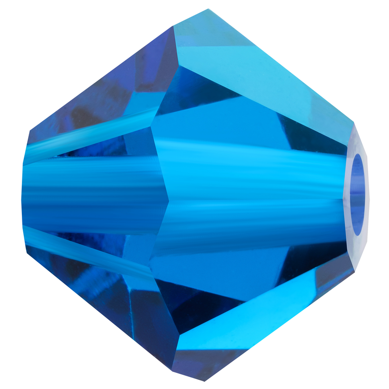 Preciosa Rondelle Beads - Capri Blue