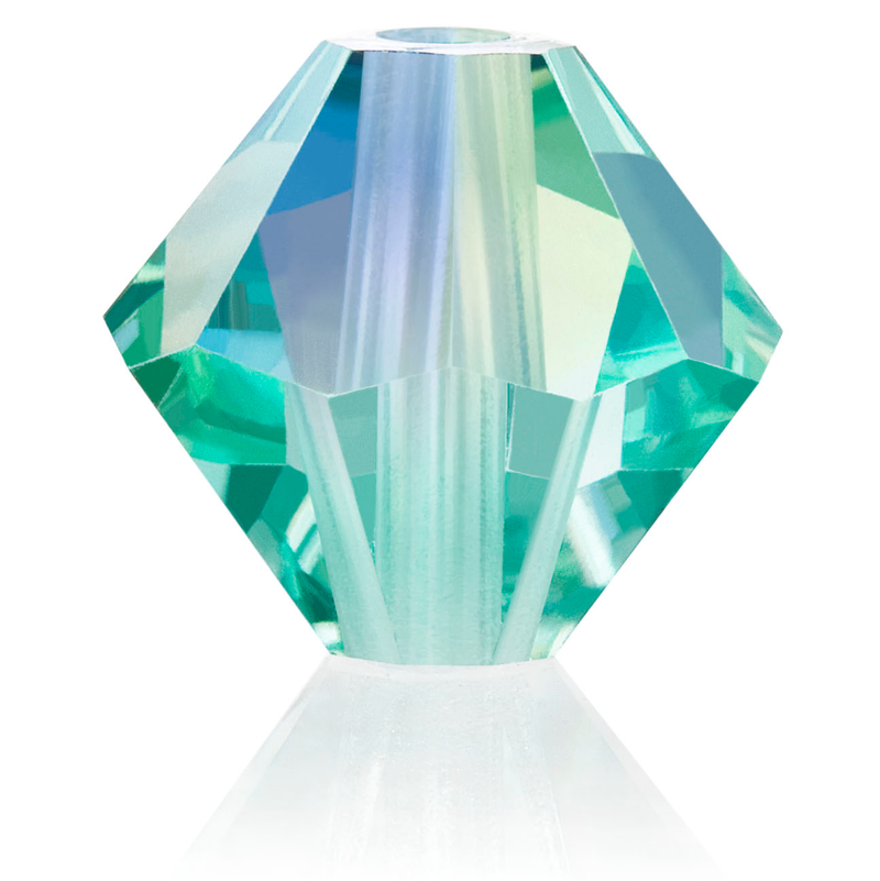 Preciosa Rondelle Beads - Caribbean Sea AB