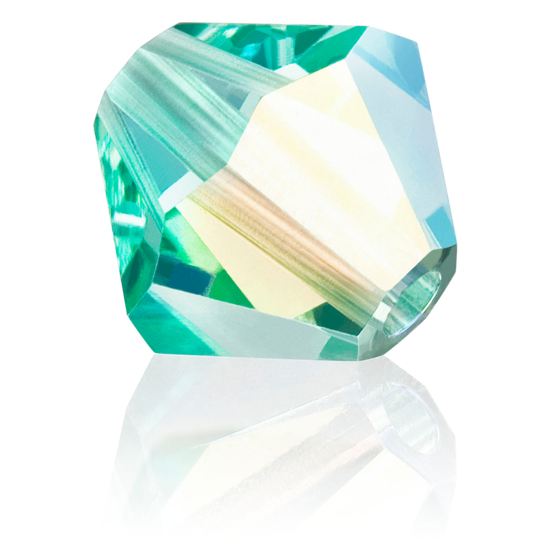 Preciosa Rondelle Beads - Caribbean Sea AB