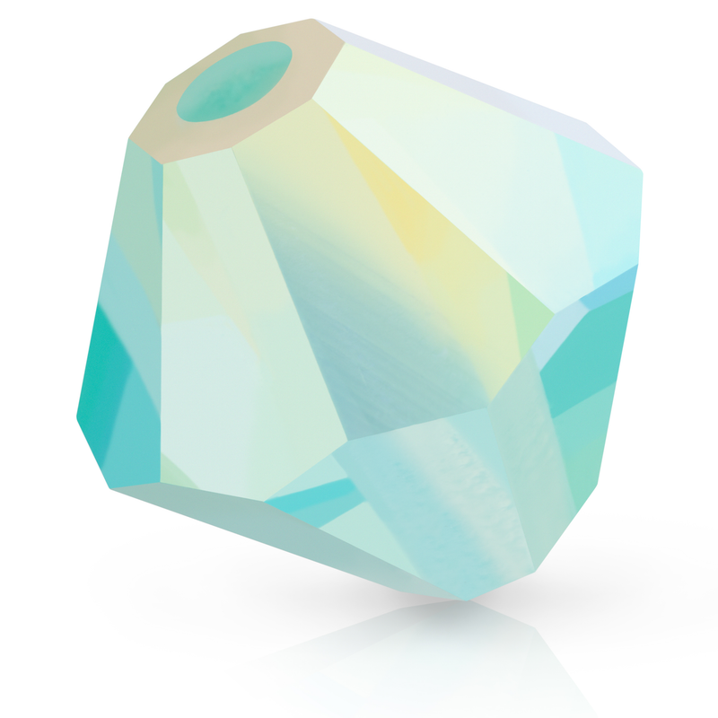 Preciosa Rondelle Beads - Caribbean Sea AB 2x