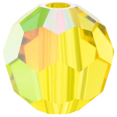 Preciosa Round Beads - Citrine AB