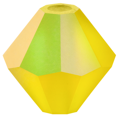 Preciosa Rondelle Beads - Citrine Matte AB