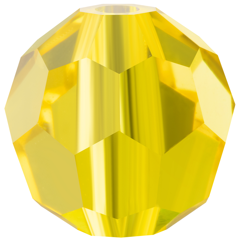 Preciosa Round Beads - Citrine