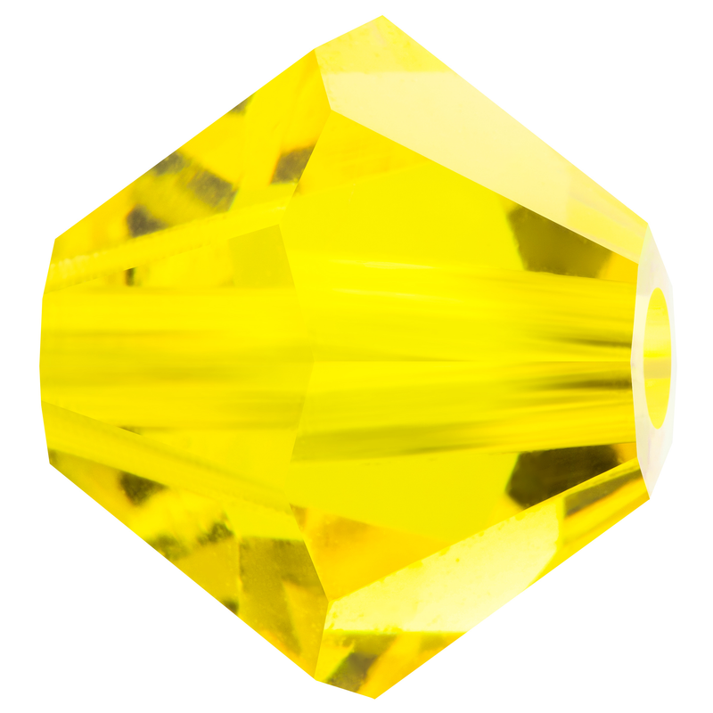 Preciosa Rondelle Beads - Citrine