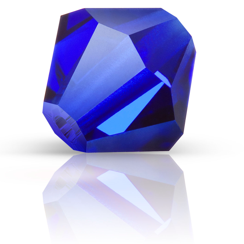 Preciosa Rondelle Beads - Cobalt Blue