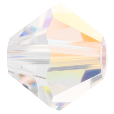 Preciosa Rondelle Beads - Crystal AB