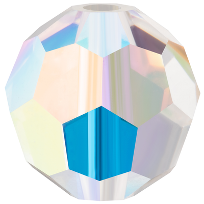 Preciosa Round Beads - Crystal AB