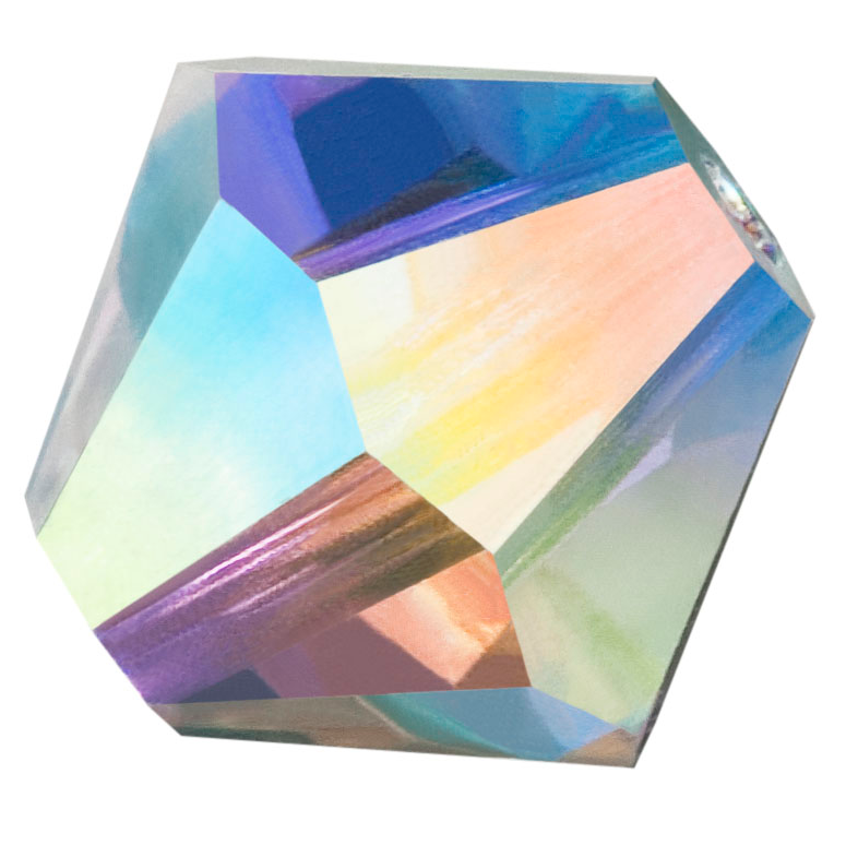 Preciosa Rondelle Beads - Crystal AB