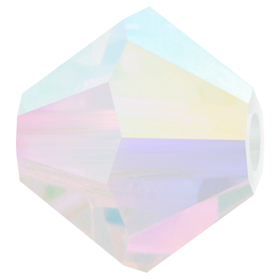 Preciosa Rondelle Beads - Crystal AB 2x