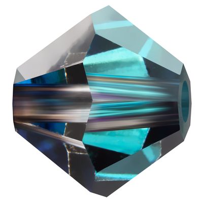 Preciosa Rondelle Beads - Crystal Bermuda Blue