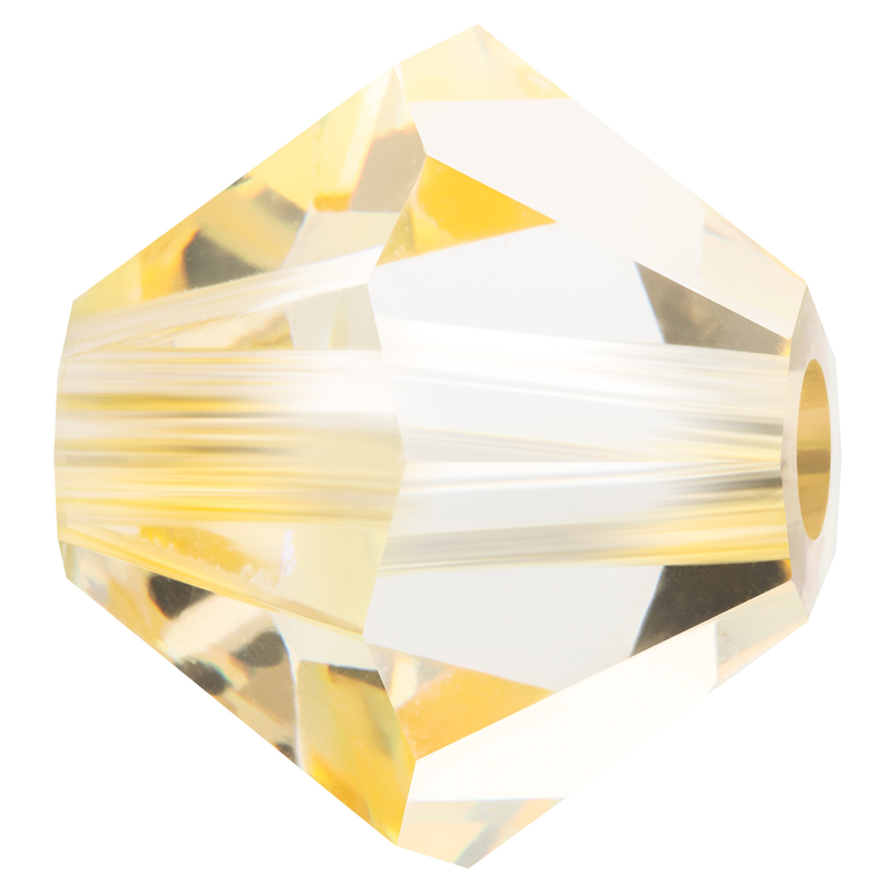 Preciosa Rondelle Beads - Crystal Blond Flare