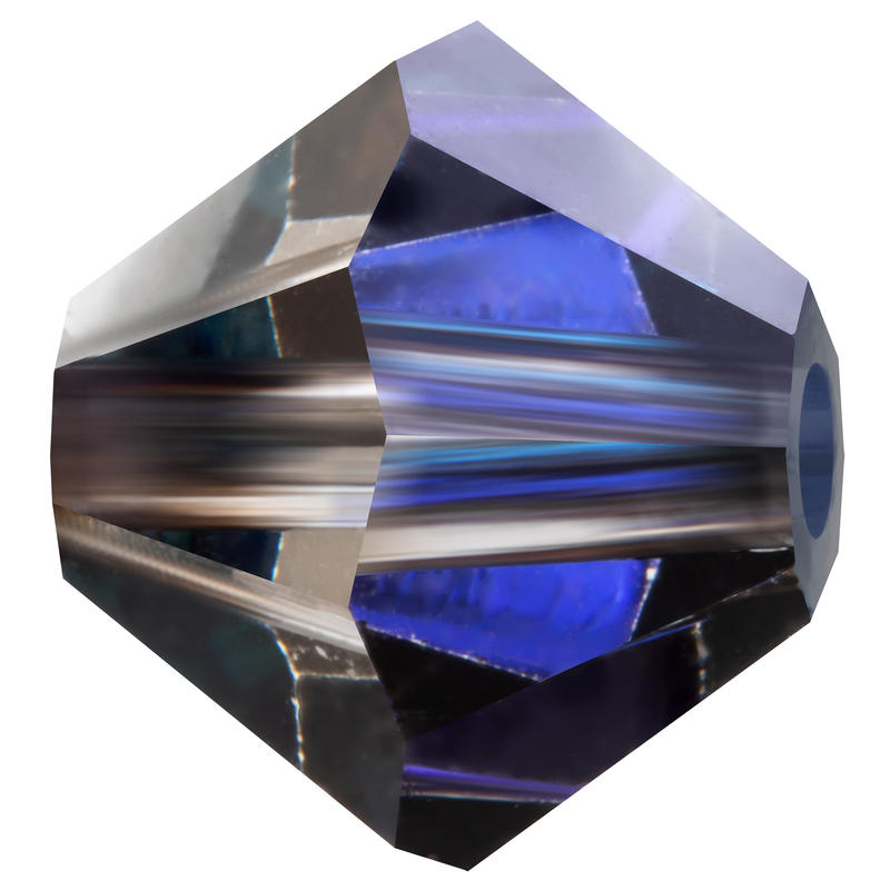 Preciosa Rondelle Beads - Crystal Heliotrope