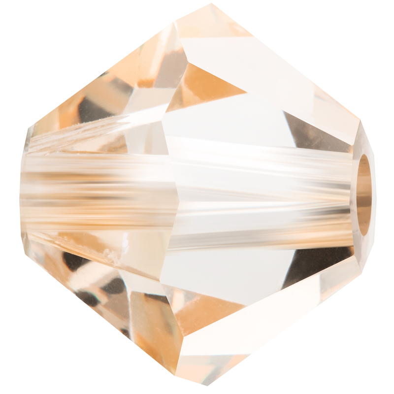 Preciosa Rondelle Beads - Crystal Honey