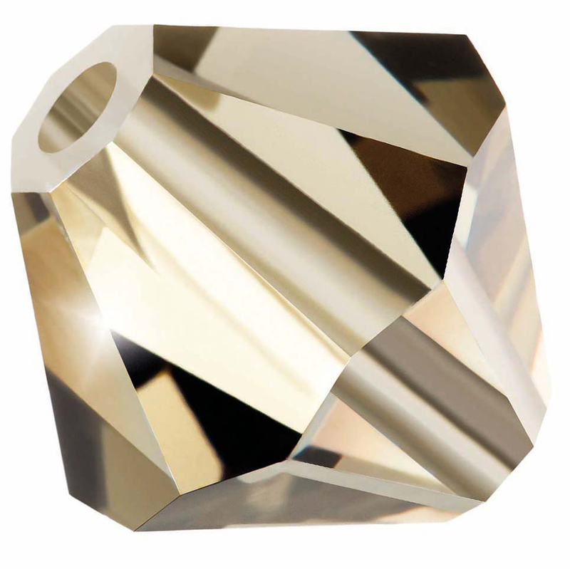 Preciosa Rondelle Beads - Crystal Honey