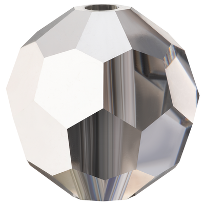 Preciosa Round Beads - Crystal Labrador Half