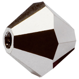 Preciosa Rondelle Beads - Crystal Labrador