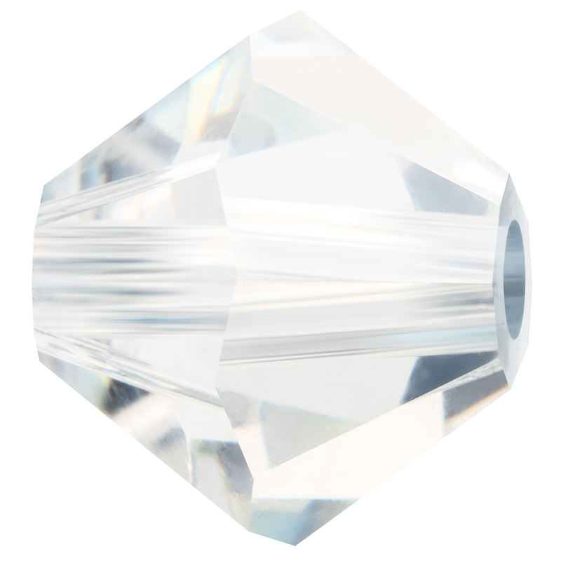 Preciosa Rondelle Beads - Crystal Lagoon