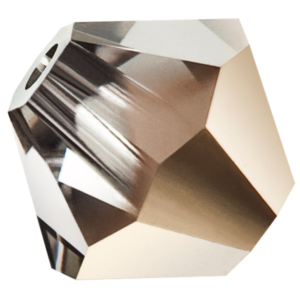 Preciosa Rondelle Beads - Crystal Starlight Gold