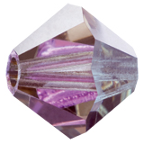 Preciosa Rondelle Beads - Crystal Vitrail Light