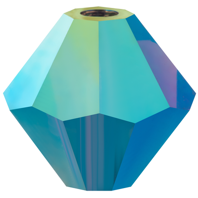 Preciosa Rondelle Beads - Deep Tanzanite AB 2x
