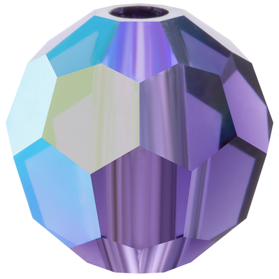 Preciosa Round Beads - Deep Tanzanite AB