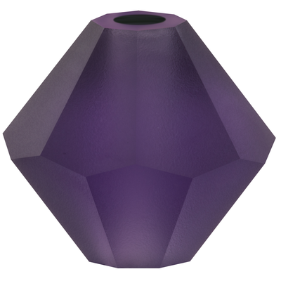 Preciosa Rondelle Beads - Deep Tanzanite Matte