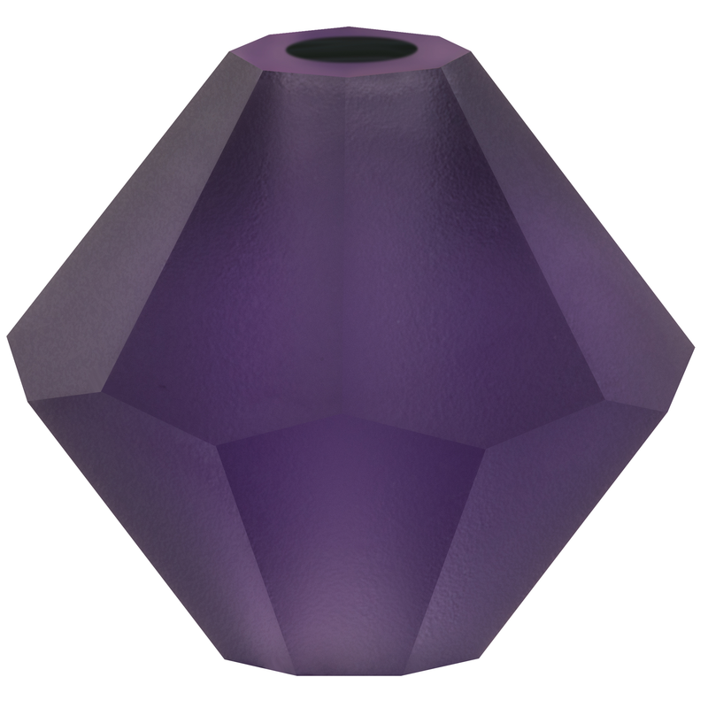 Preciosa Rondelle Beads - Deep Tanzanite Matte