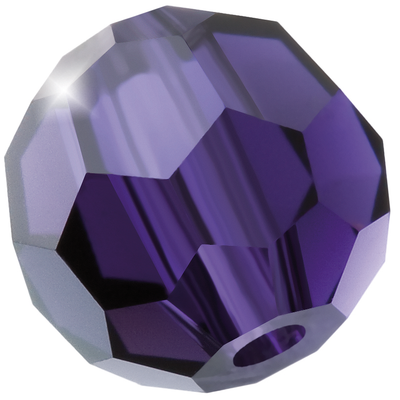 Preciosa Round Beads - Deep Tanzanite