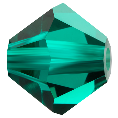 Preciosa Rondelle Beads - Emerald